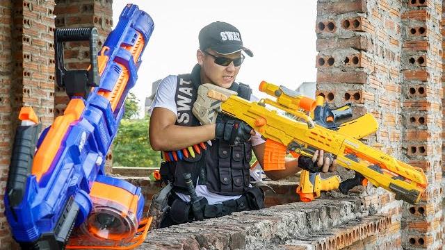 Nerf guns war : captain s.w.a.t of seal team fight hitman dangerous criminal group | nerf war 2020 Nerf guns war : captain s.w.a.t of seal team fight hitman dangerous criminal group | nerf war 2020