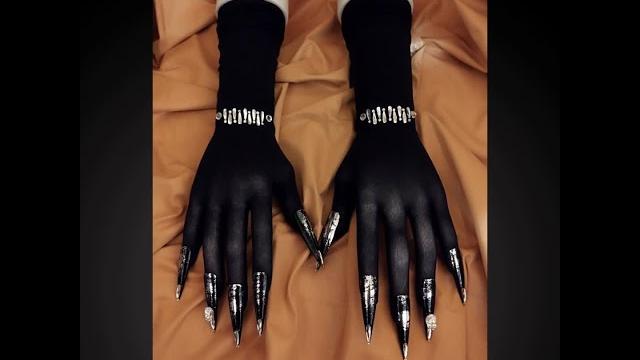 Black opera length semi sheer gloves for drag queen burlesque cosplayers and drag queen dancers,e... Black opera length semi sheer gloves for drag queen burlesque cosplayers and drag queen dancers,e...