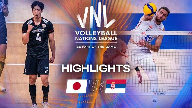Japan vs. serbia - highlights | week 1 | men's vnl 2025 Japan vs. serbia - highlights | week 1 | men's vnl 2025