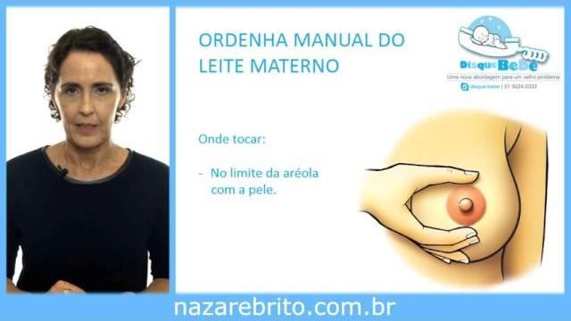 Como retirar o leite materno - ordenha manual Como retirar o leite materno - ordenha manual