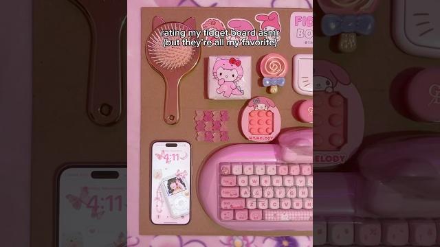 Rating my fidget board asmr🩷#asmr #diy#craft#fidget#fidgetboard#sanrio#hellokitty#kawaii#fyp#shorts Rating my fidget board asmr🩷#asmr #diy#craft#fidget#fidgetboard#sanrio#hellokitty#kawaii#fyp#shorts