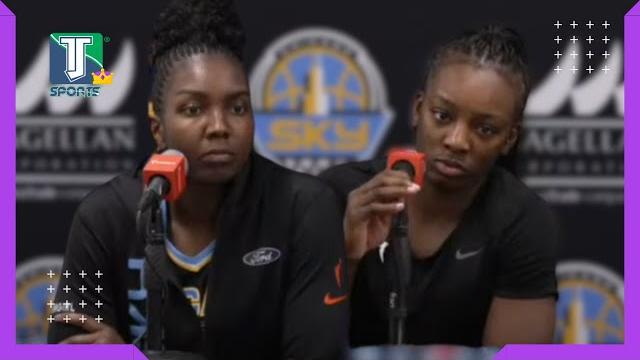 Elizabeth williams, michaela onyenwere on the sky missing courtney vandersloot after loss to mercury Elizabeth williams, michaela onyenwere on the sky missing courtney vandersloot after loss to mercury
