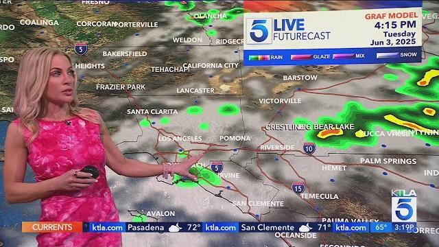 Severe storms move into southern california Severe storms move into southern california