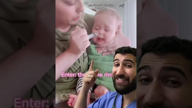 How to clean a baby’s nose the right way #children How to clean a baby’s nose the right way #children