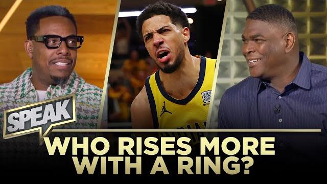 Paul says haliburton has most to gain; keyshawn urges knicks to skip 'reheated' coaches | speak Paul says haliburton has most to gain; keyshawn urges knicks to skip 'reheated' coaches | speak