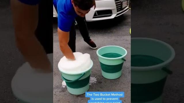 Two bucket method #cars #cardetail #carwash Two bucket method #cars #cardetail #carwash