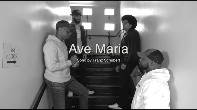 "ave maria" sung in an incredible sounding stairwell… "ave maria" sung in an incredible sounding stairwell…