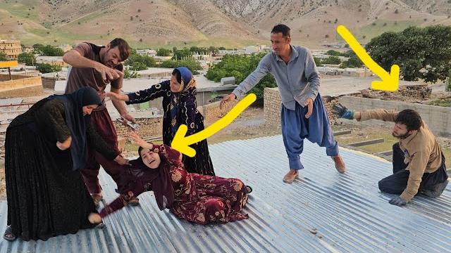 The wrath of destruction: beating and pouring water on narges The wrath of destruction: beating and pouring water on narges