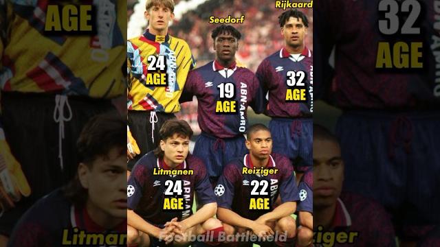 Ajax amsterdam squad vs ac milan final champions league 1995how old was it#footballshorts #ucl Ajax amsterdam squad vs ac milan final champions league 1995how old was it#footballshorts #ucl