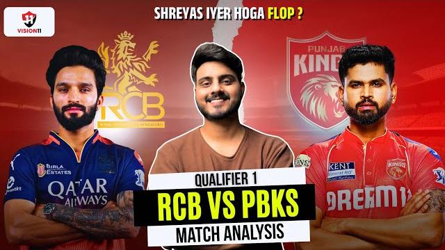 Rcb vs pbks qualifier 1 dream11 prediction | best c & vc picks | fantasy cricket tips | Rcb vs pbks qualifier 1 dream11 prediction | best c & vc picks | fantasy cricket tips |