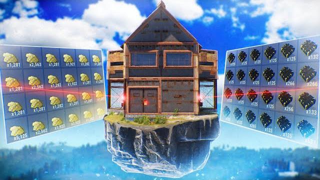 Рейд летающего острова донатеров в rust/раст Рейд летающего острова донатеров в rust/раст