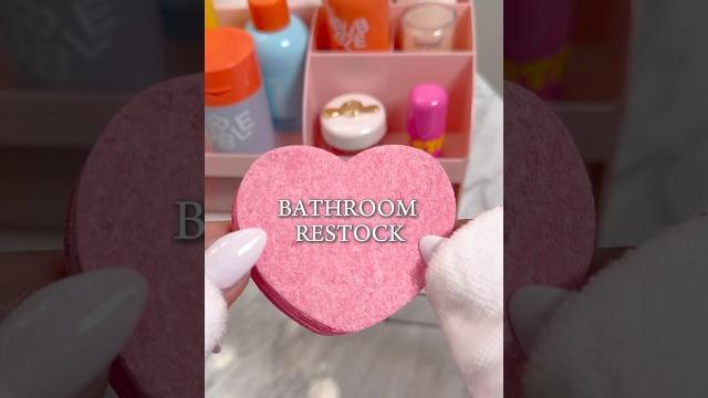Restocking my daughter’s bathroom #restock #bathroomdecor #asmr #momlife #asmrrestock #skincare Restocking my daughter’s bathroom #restock #bathroomdecor #asmr #momlife #asmrrestock #skincare