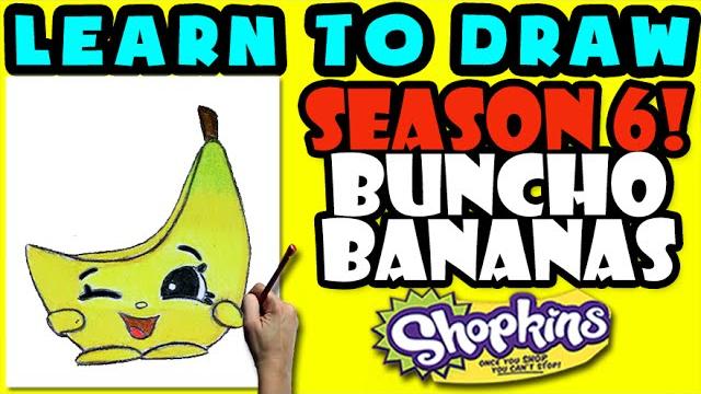 How to draw shopkins season 6: buncho bananas, step by step season 6 shopkins drawing shopkins How to draw shopkins season 6: buncho bananas, step by step season 6 shopkins drawing shopkins