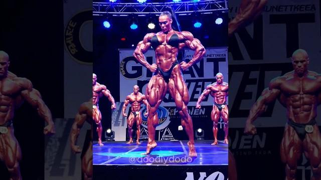 Can they compete with the 6'5 giant female bodybuilder? Can they compete with the 6'5 giant female bodybuilder?