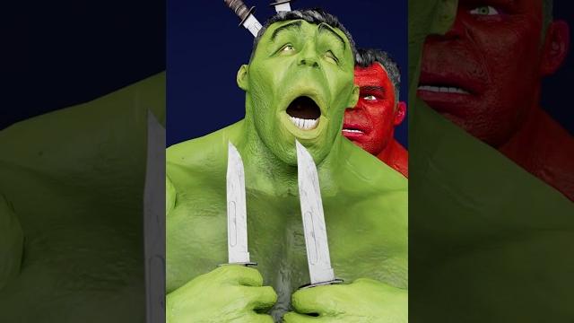 Green hulk vs red hulk..! #shorts Green hulk vs red hulk..! #shorts