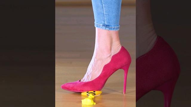 Squishy toys crush with heels #crushing #asmr Squishy toys crush with heels #crushing #asmr