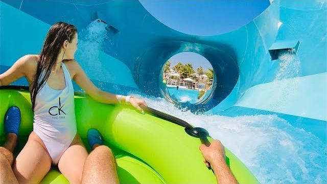 Waterslides at laguna waterpark in dubai Waterslides at laguna waterpark in dubai