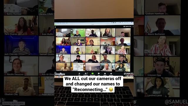 Our whole zoom class pranked our teacher (reconnecting…) Our whole zoom class pranked our teacher (reconnecting…)