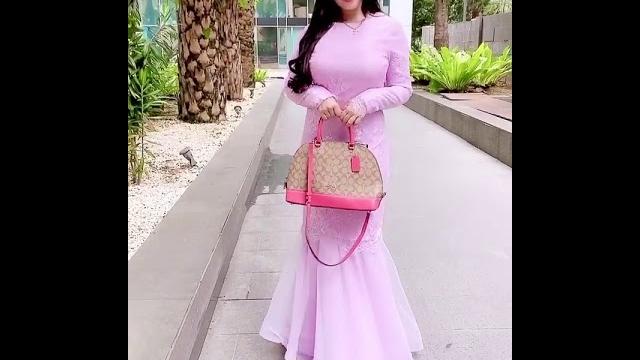 Bigo, tante long dress pink hot Bigo, tante long dress pink hot