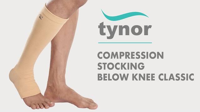 How to wear tynor compression stocking below knee classic for compression, varicose vein, edema How to wear tynor compression stocking below knee classic for compression, varicose vein, edema