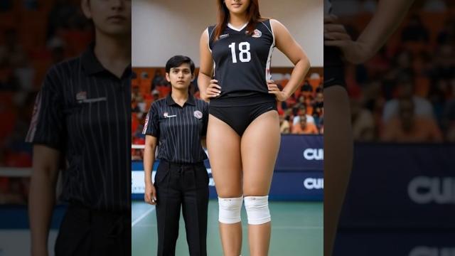 Tallest female volleyball player spikes at 6’9”! #tallwoman #volleyball #usa #shorts #tallathlete Tallest female volleyball player spikes at 6’9”! #tallwoman #volleyball #usa #shorts #tallathlete