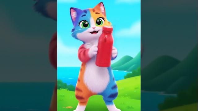 A cute colorful cat dancing with dinka chika song #shorts #funny #viralvideo #trending #cute #cat A cute colorful cat dancing with dinka chika song #shorts #funny #viralvideo #trending #cute #cat