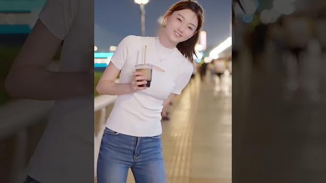 Tiktok,抖音,街拍美女,紧身牛仔裤 79 Tiktok,抖音,街拍美女,紧身牛仔裤 79