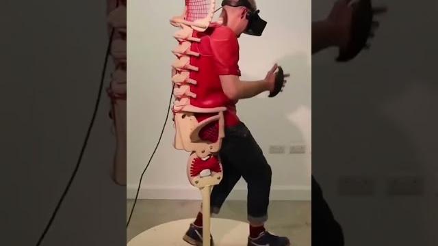 Vr экзоскелет из дерева #виар Vr экзоскелет из дерева #виар