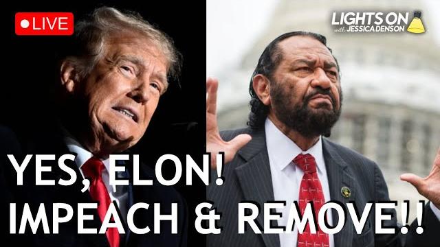 Live: mass lobby for trump impeachment as elon calls for removal | lights on with jessica denson Live: mass lobby for trump impeachment as elon calls for removal | lights on with jessica denson