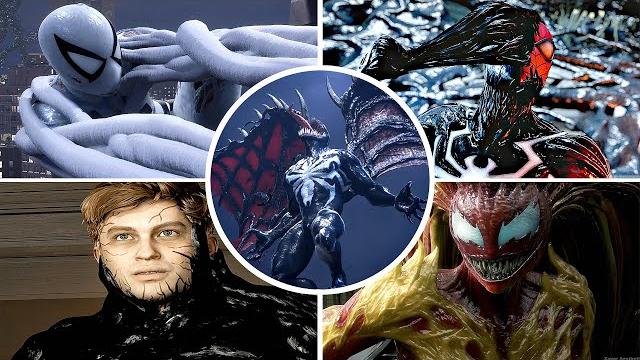 All symbiote transformation scenes (2023) spider-man 2 ps5 4k 60fps (venom, scream, anti-venom etc) All symbiote transformation scenes (2023) spider-man 2 ps5 4k 60fps (venom, scream, anti-venom etc)