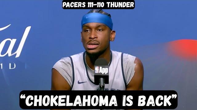 Shai gilgeous alexander gets into it with reporter - post game interview - pacers vs thunder game 1 Shai gilgeous alexander gets into it with reporter - post game interview - pacers vs thunder game 1