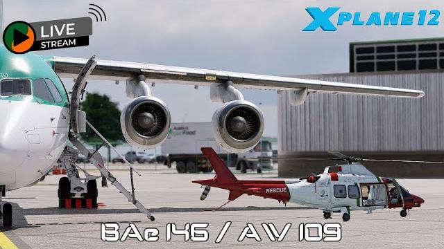 X-plane 12 | just flight bae 146 | x-trident aw109 ️ X-plane 12 | just flight bae 146 | x-trident aw109 ️