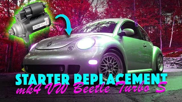 How to replace a starter in a mkiv vw beetle 1.8t How to replace a starter in a mkiv vw beetle 1.8t