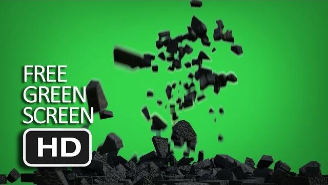 Free green screen - falling rock debris hd Free green screen - falling rock debris hd