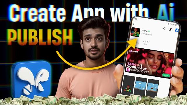 Publish android app with ads & earn money | no coding needed | make app using ai on mobile Publish android app with ads & earn money | no coding needed | make app using ai on mobile