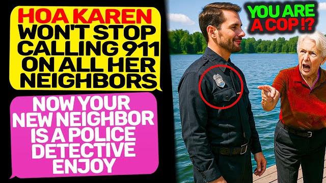 Smug psycho karen calls cops! i am an officer, police detective! owner of this land r/entitledpeople Smug psycho karen calls cops! i am an officer, police detective! owner of this land r/entitledpeople