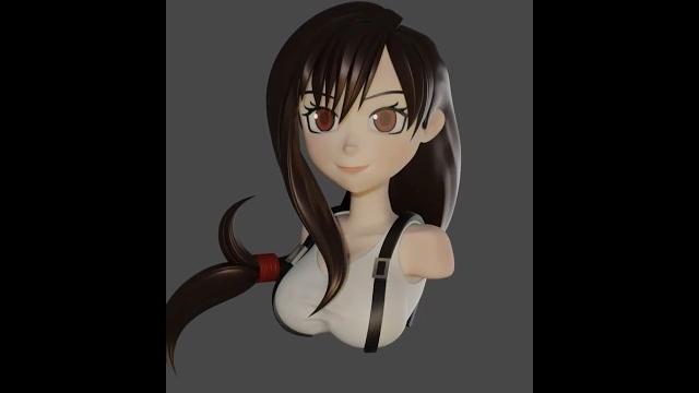 Tifa #finalfantasy #blender #art Tifa #finalfantasy #blender #art