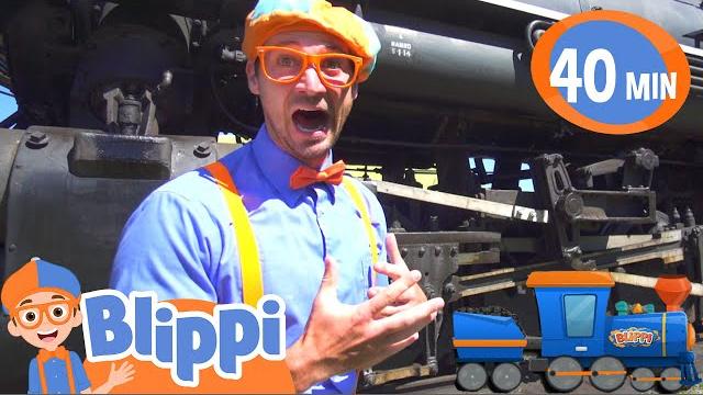 Blippi explores a steam train | blippi full episodes | train videos for children | blippi toys Blippi explores a steam train | blippi full episodes | train videos for children | blippi toys
