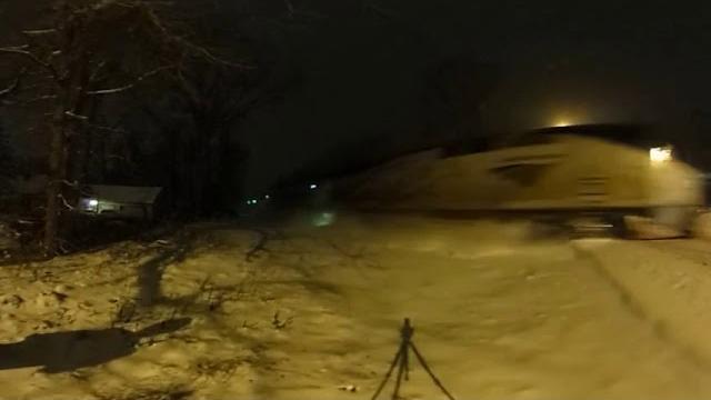 Amtrak in the snow on christmas! (360 video) Amtrak in the snow on christmas! (360 video)