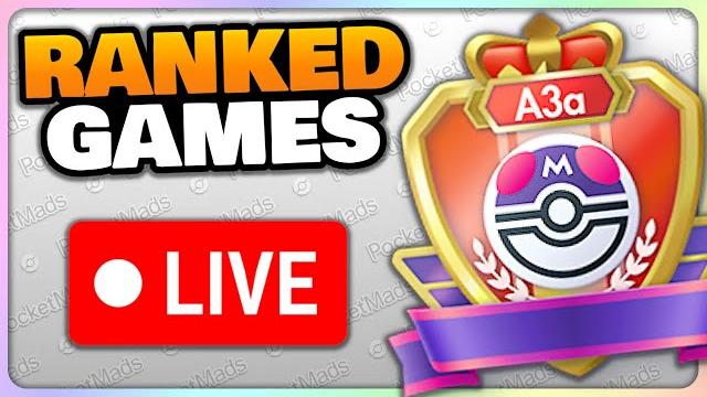 Live ranked battles!!! (a3a season) - pokemon tcg pocket Live ranked battles!!! (a3a season) - pokemon tcg pocket