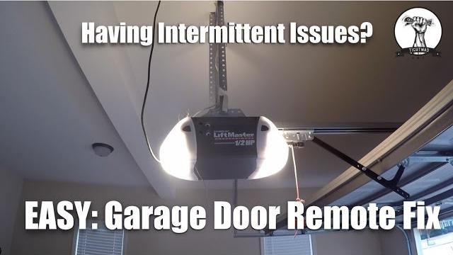 Easy: garage door opener not working or intermittent fix Easy: garage door opener not working or intermittent fix