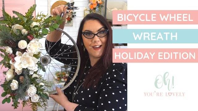 How to make a bicycle wheel wreath How to make a bicycle wheel wreath