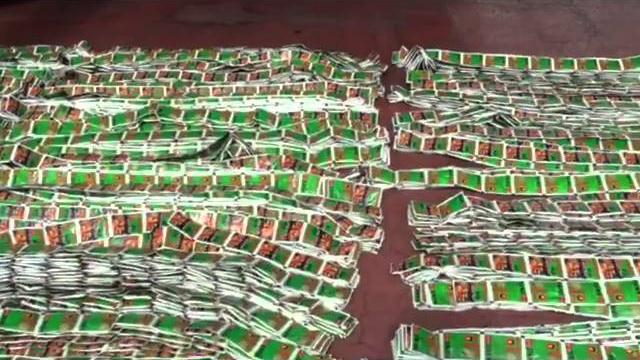 Contraband chewing tobacco seized by ica Contraband chewing tobacco seized by ica