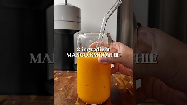 Easy 2 ingredient mango smoothie Easy 2 ingredient mango smoothie