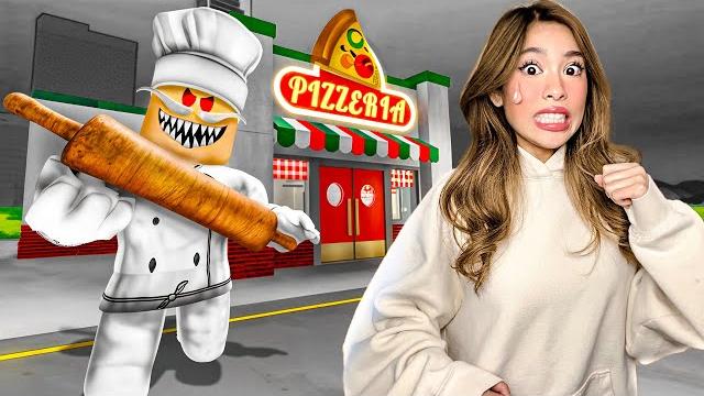 Kat escapes roblox papa pizza's cursed pizzeria Kat escapes roblox papa pizza's cursed pizzeria