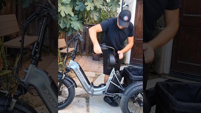 Puckipuppy husky plus electric tricycle with dual batteries for long range #electricbike Puckipuppy husky plus electric tricycle with dual batteries for long range #electricbike
