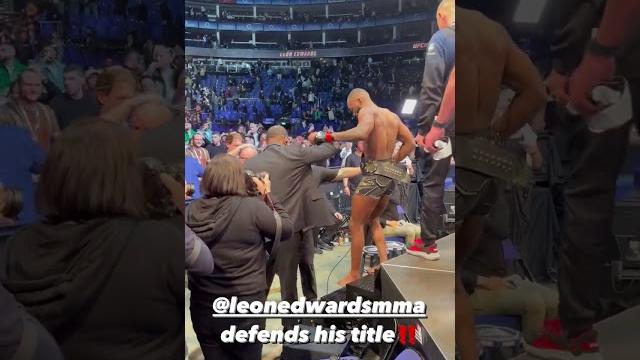 Leon edwards leaves #ufc286 as champion Leon edwards leaves #ufc286 as champion