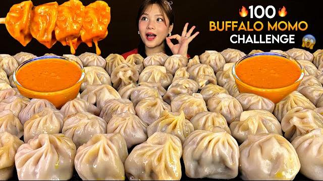 100 buffalo momo eating challengewith extremely spicy achar| mukbang | big bites | #mikasa 100 buffalo momo eating challengewith extremely spicy achar| mukbang | big bites | #mikasa