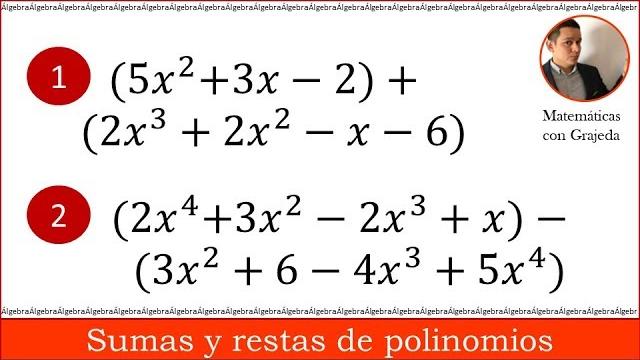 Suma y resta de polinomios. fácil de entender Suma y resta de polinomios. fácil de entender