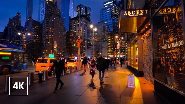 Relaxing night walk in new york city 8th avenue, manhattan tour nyc Relaxing night walk in new york city 8th avenue, manhattan tour nyc